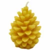 Beeswax Candle: Med. Pinecone -NectarJoy Sales Store candle medcone l