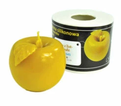 Apple With Leaf Candle Mold