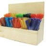 Wood Display Box Of 500 Straws -NectarJoy Sales Store hsdb22 l
