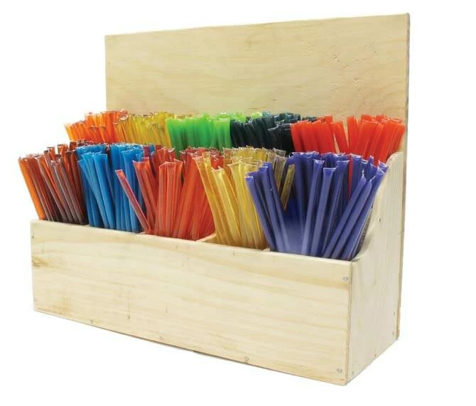 Wood Display Box Of 500 Straws 3 Wood Display Box Of 500 Straws