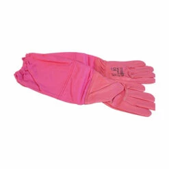 Pink Leather Gloves