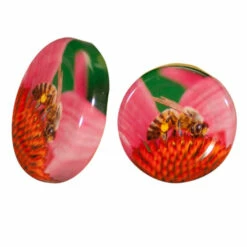 Pink Coneflower Bee Cap