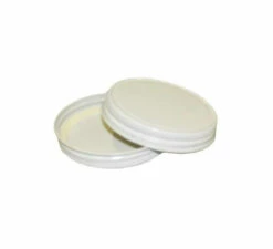 63mm White Metal Cap W/ Liner